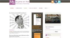 Desktop Screenshot of mujeresenred.net
